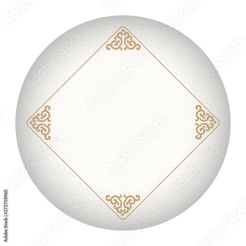 The Chinese White Jade Decorative Background Template