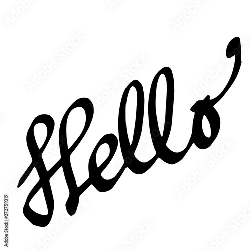 vector hand written sign of 