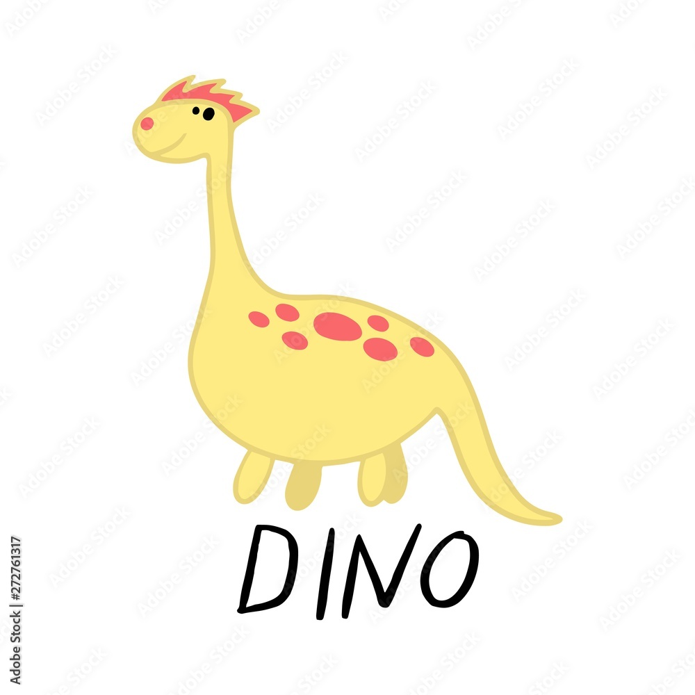 Funny cartoon dino Funny cartoon dino