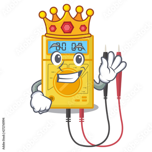 King digital multimeter sticks to the cartoon wall