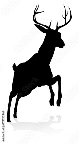 High quality animal silhouette of a deer