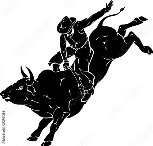 Rodeo Bull Wild Ride, Western Culture photo