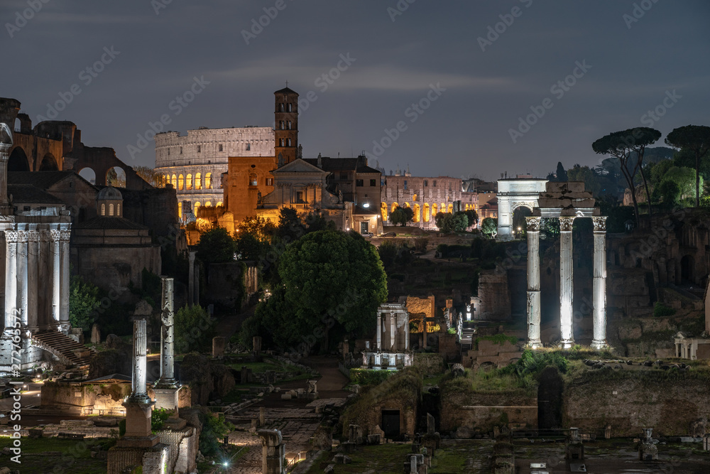 Forum Romanum at Night