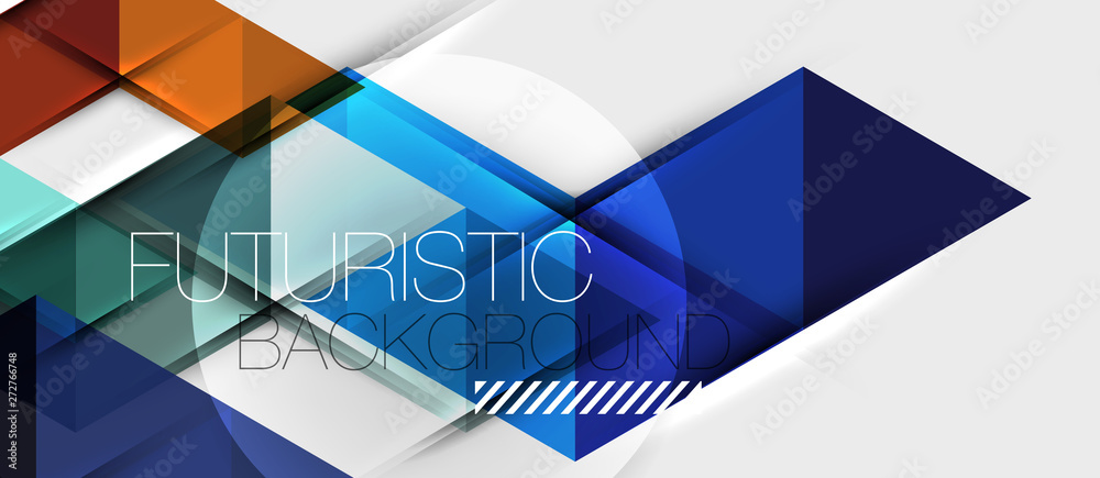 Triangle geometrical modern business presentation design template, abstract pattern for any background