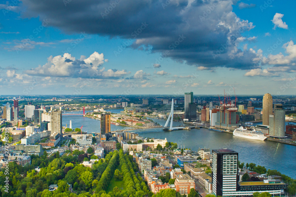 Panoramablick auf Rotterdam, Niederlande