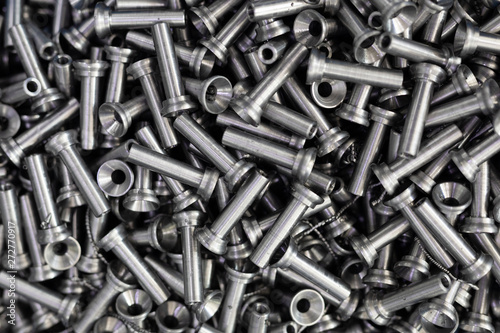 close shot of metal preparations of metal products