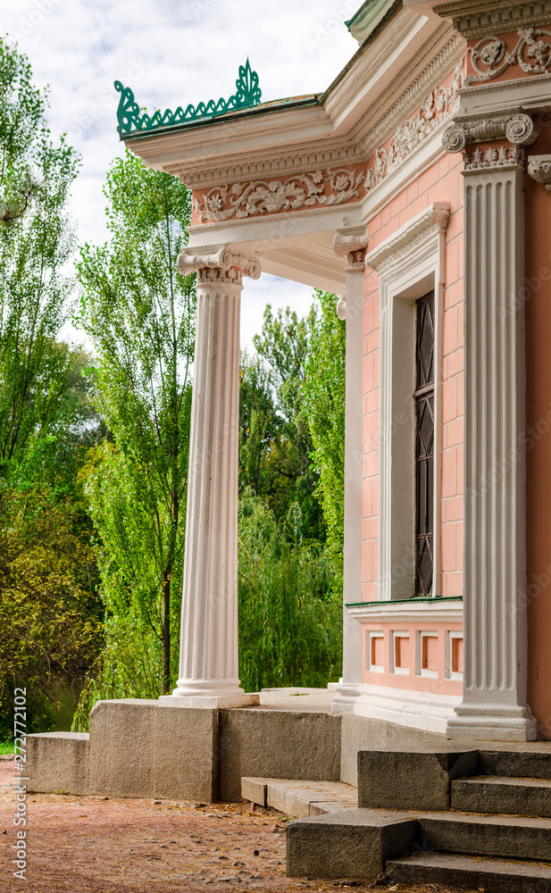 stone gazebo in the park in Uman