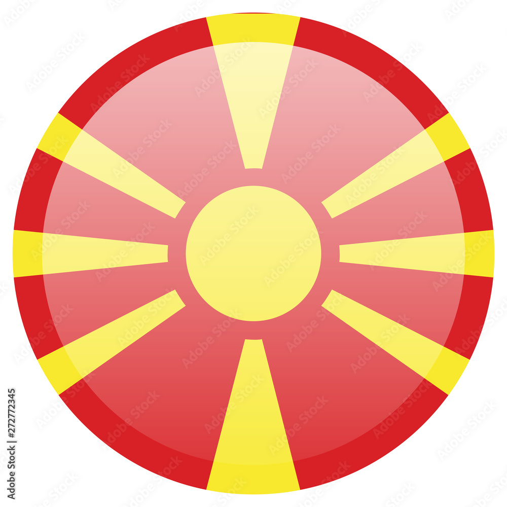 Obraz premium Macedonia Flag vector illustration. National Flag of Macedonia.