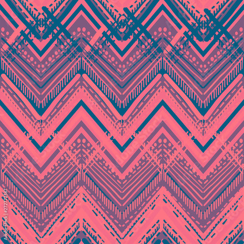 Abstract Ikat and boho style handcraft fabric pattern. Traditional Ethnic design for clothing and textile background, carpet or wallpaper