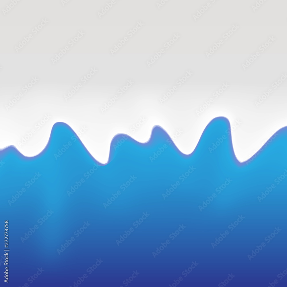 Vector Wavy Blue and White Milk Background