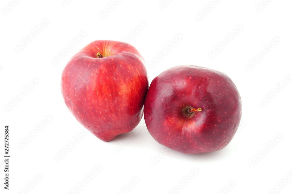 Fresh red Gala Apples fruit isolated on white background Fresh red Gala Apples fruit isolated on white background