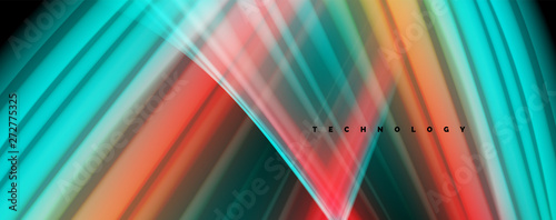 Modern rainbow liquid color flow colorful poster. Wave Liquid shape in black color background. Abstract composition