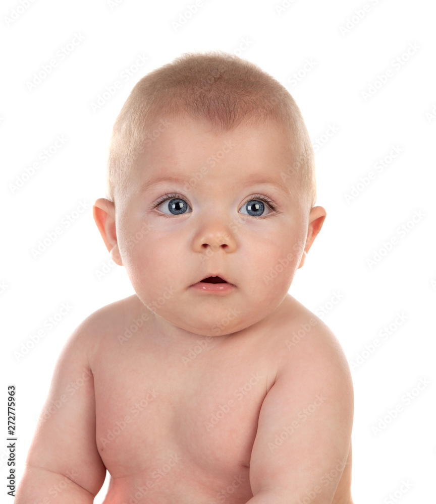 Portrait of a adorable baby five month old