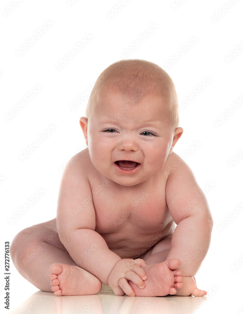 Portrait of a adorable baby five month old Portrait of a adorable baby five month old