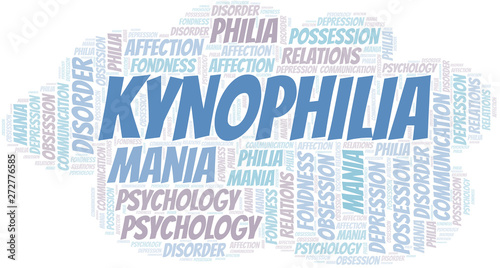 Kynophilia word cloud. Type of Philia.