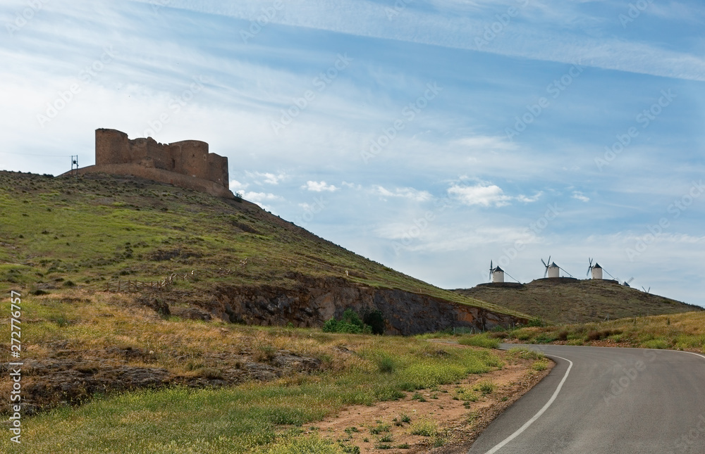 ruins of an old fortress in Consuegra