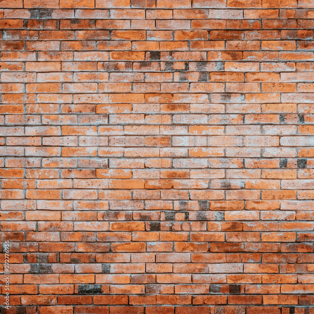Fototapeta premium Old red bricks wall.