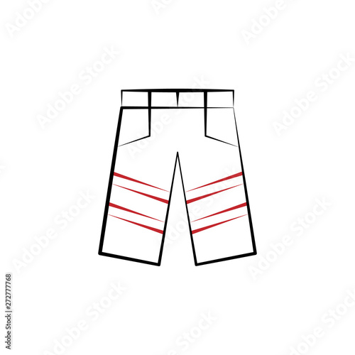 Firefighter, pants two color icon