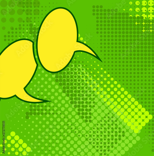 Comic Speech Bubble Pop Art Style