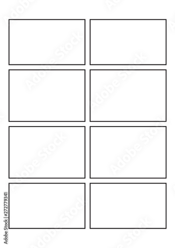 Comics blank layout template background.
