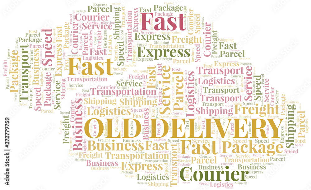 Old Delivery word cloud. Wordcloud made with text only. Old Delivery word cloud. Wordcloud made with text only.