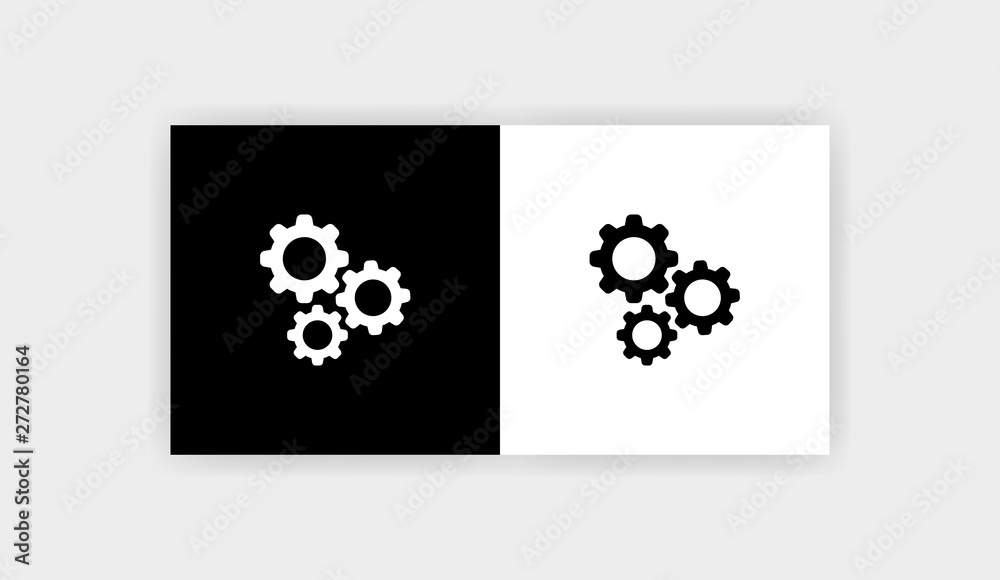 GEARS Icon Flat Graphic Design GEARS Icon Flat Graphic Design