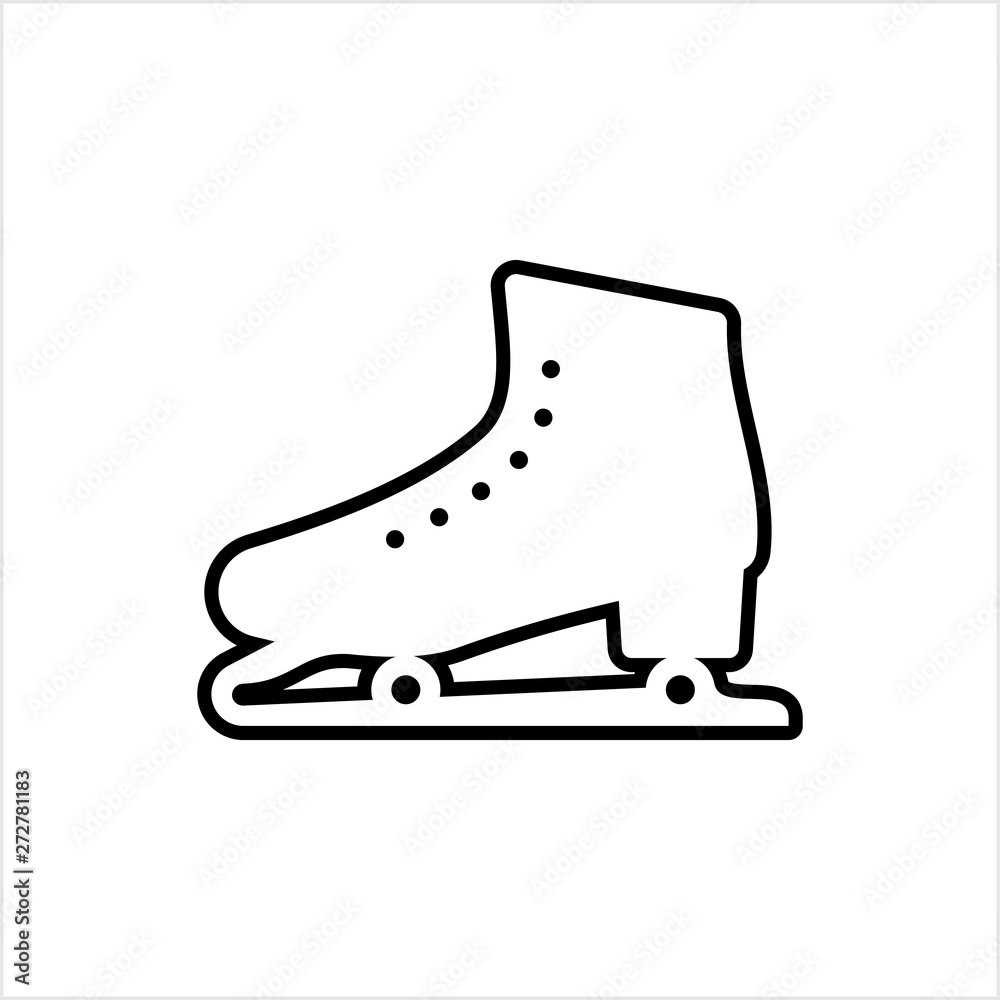 Ice Skate Icon, Ice Skating Icon