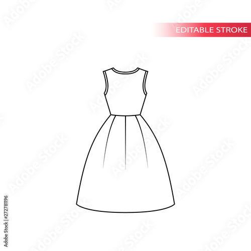 Beautiful Dress Outline PNG Transparent Images Free Download | Vector Files  | Pngtree