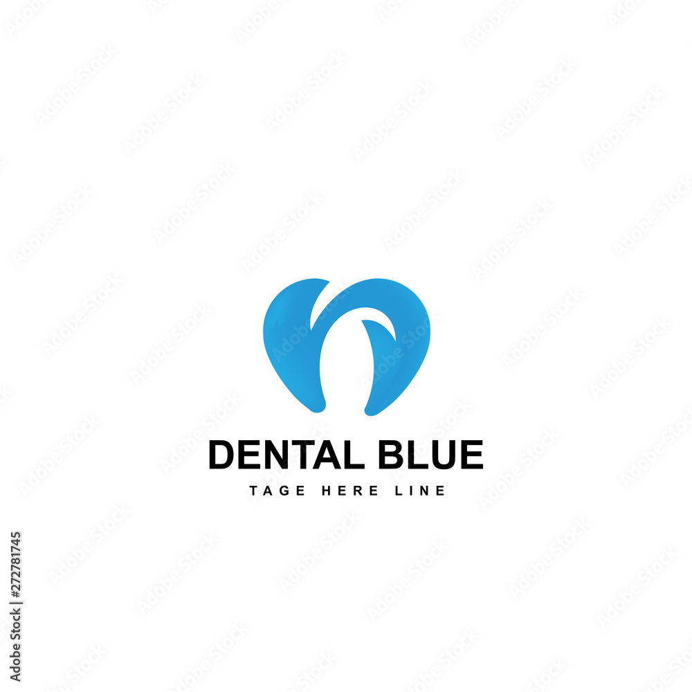 dental blue logo template