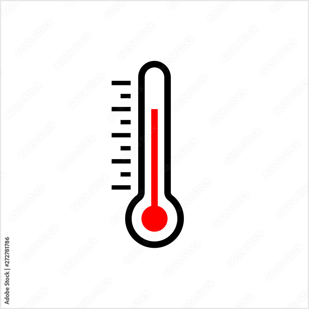 Thermometer Icon, Temperature Meter Thermometer Icon, Temperature Meter