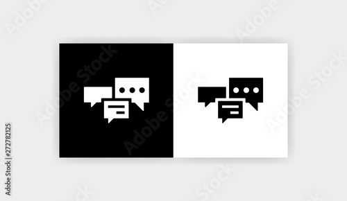 MESSAGES Icon Flat Graphic Design
