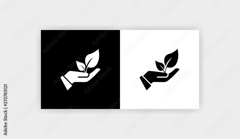 PLANT CONSERVATION Icon Flat Graphic Design