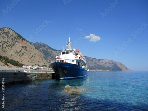 Ferry Boat at Agia Roumeli, Crete © winterbilder
