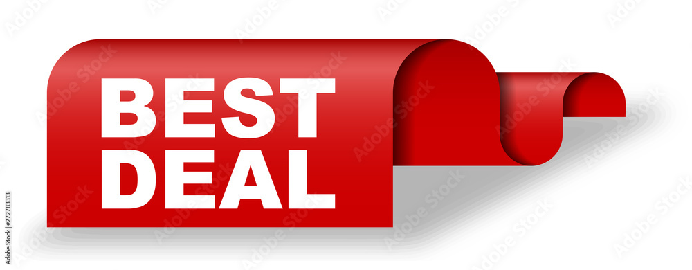 red vector banner best deal red vector banner best deal
