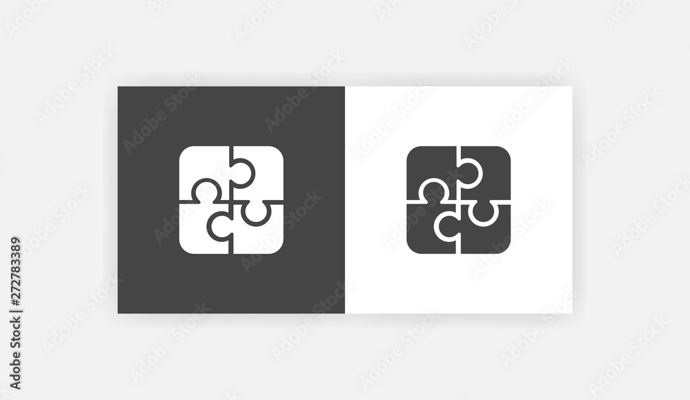 PUZZLE Icon Flat Graphic Design PUZZLE Icon Flat Graphic Design