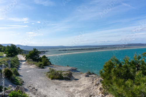 Walking along the edges of the cliff