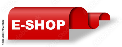 red vector banner eshop