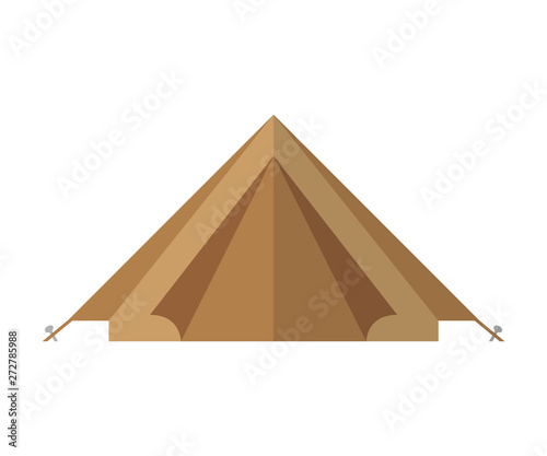 camping tent isolated on white background vector illustration EPS10