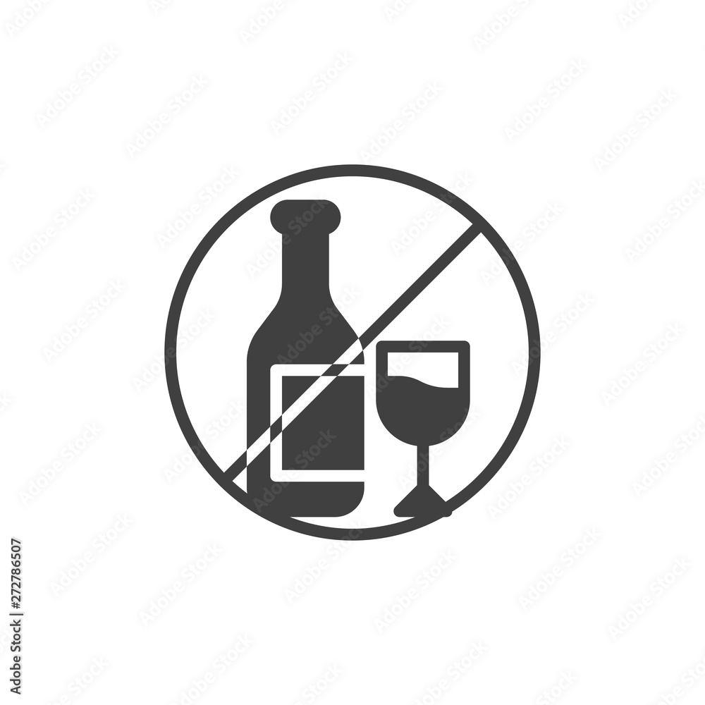 No drinking sign vector image on VectorStock in 2024 | No drinking sign,  Drinks, Alcohol signs