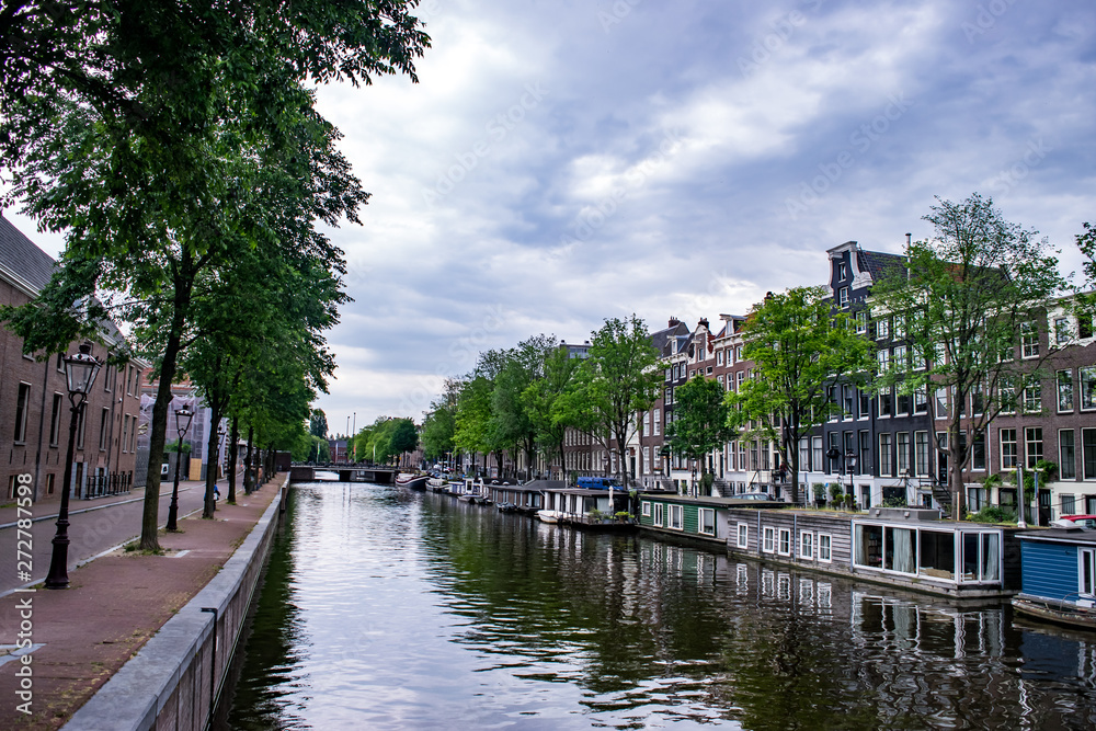 Canals in Amsterdam Holland