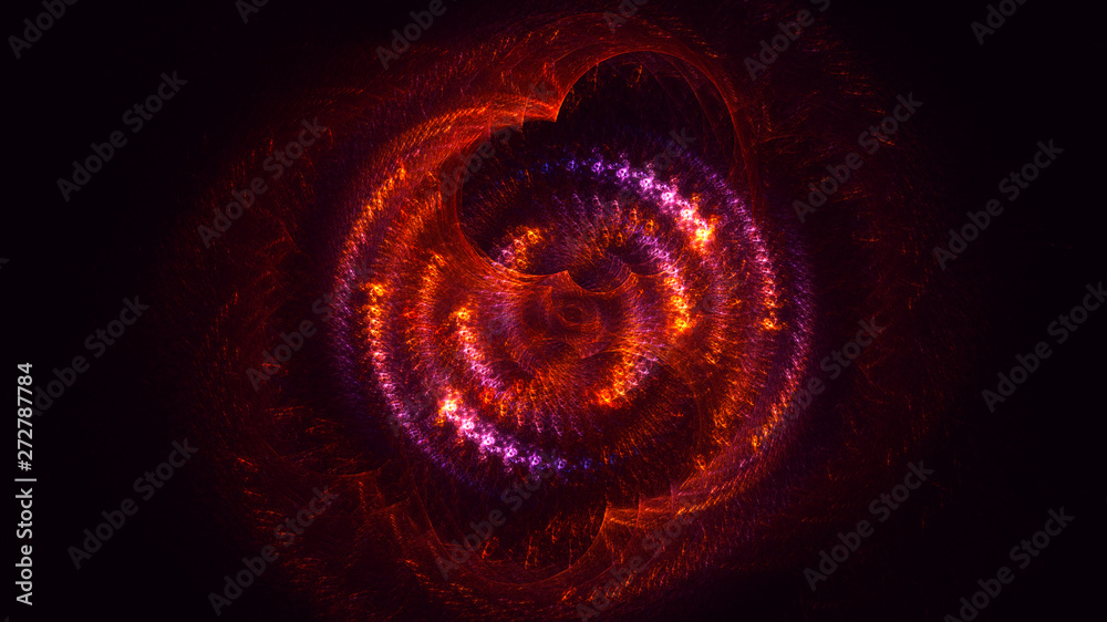 3D rendering abstract round light background 3D rendering abstract round light background