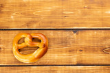 pretzel on a wooden background