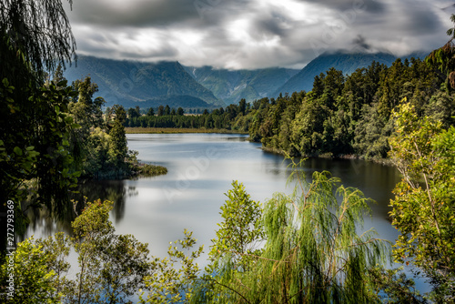 lake in forest