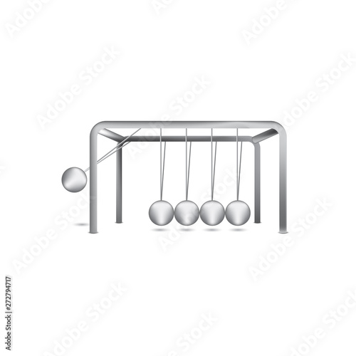Pendulum Icon Vector Design, Newton's Cradle