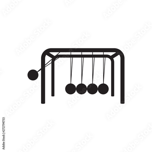 Pendulum Icon Vector Design, Newton's Cradle