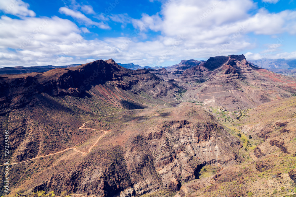 Degollada de las Yeguas canyon, Gran Canaria Spain.