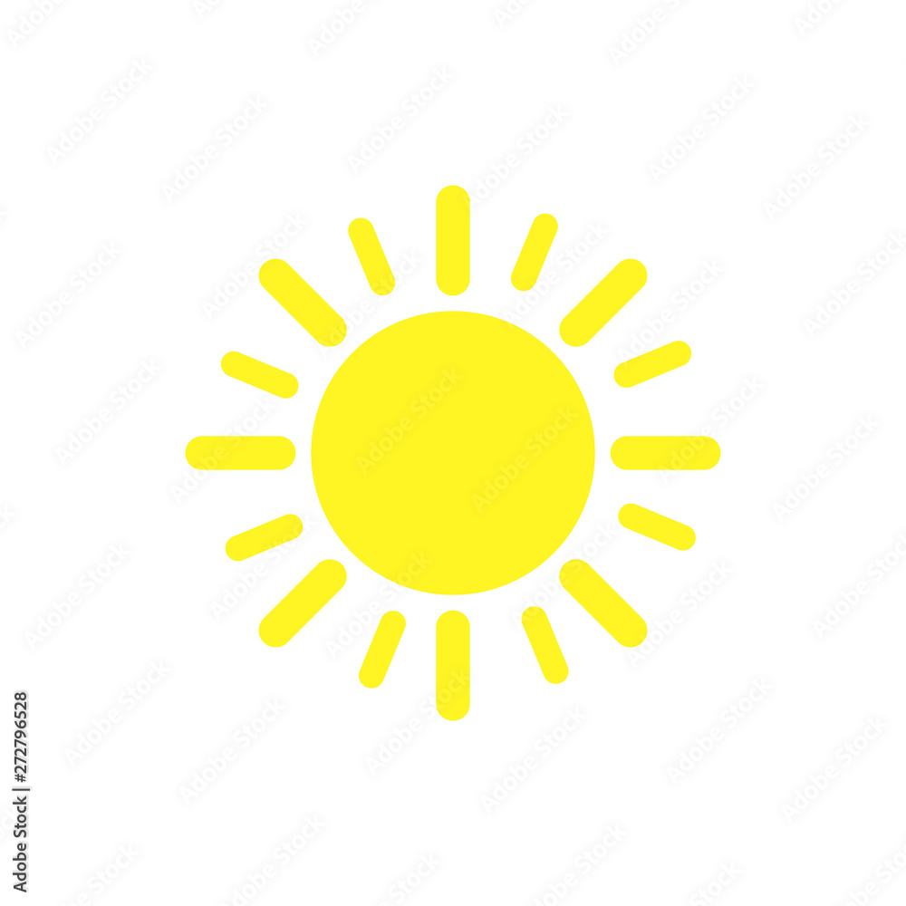 Sun icon. Trendy vector summer symbol for website design, web button, mobile app.