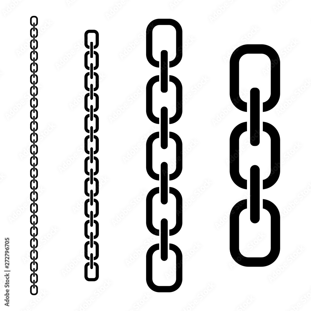 Set of vector chains of different lengths Set of vector chains of different lengths