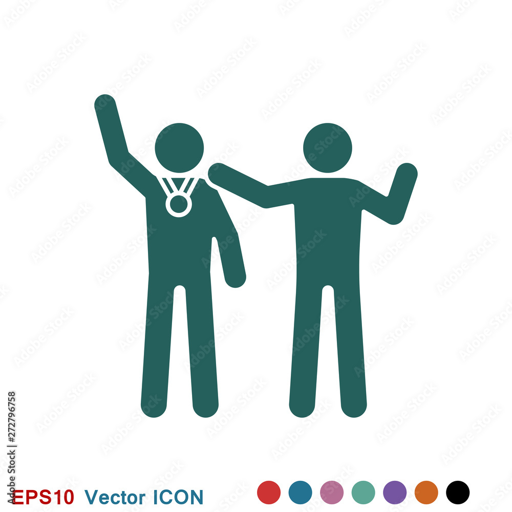 Coach icon, banner coaching concept, vector logo Coach icon, banner coaching concept, vector logo