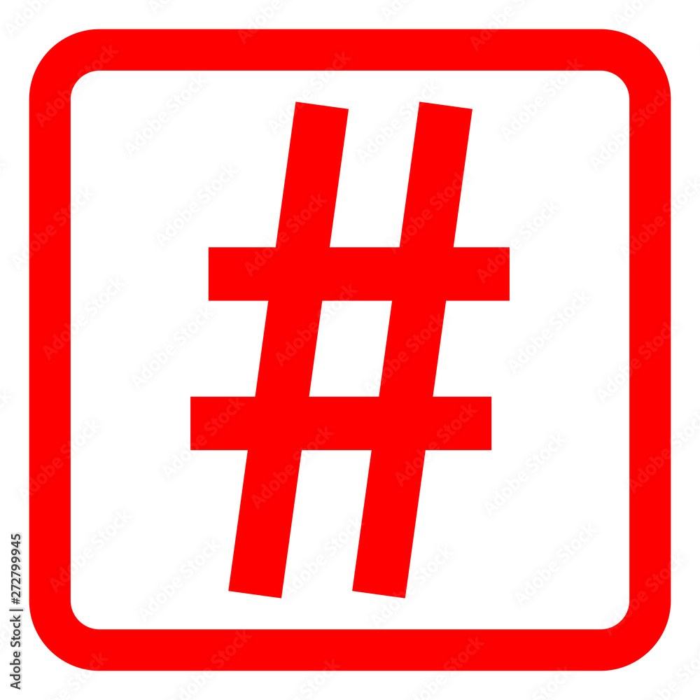 Hashtag icon. Simple element illustration. Hashtag symbol design from Social Media Marketing collection. web and mobile.